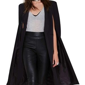 Haiduoyi Longline Caped Blazer
